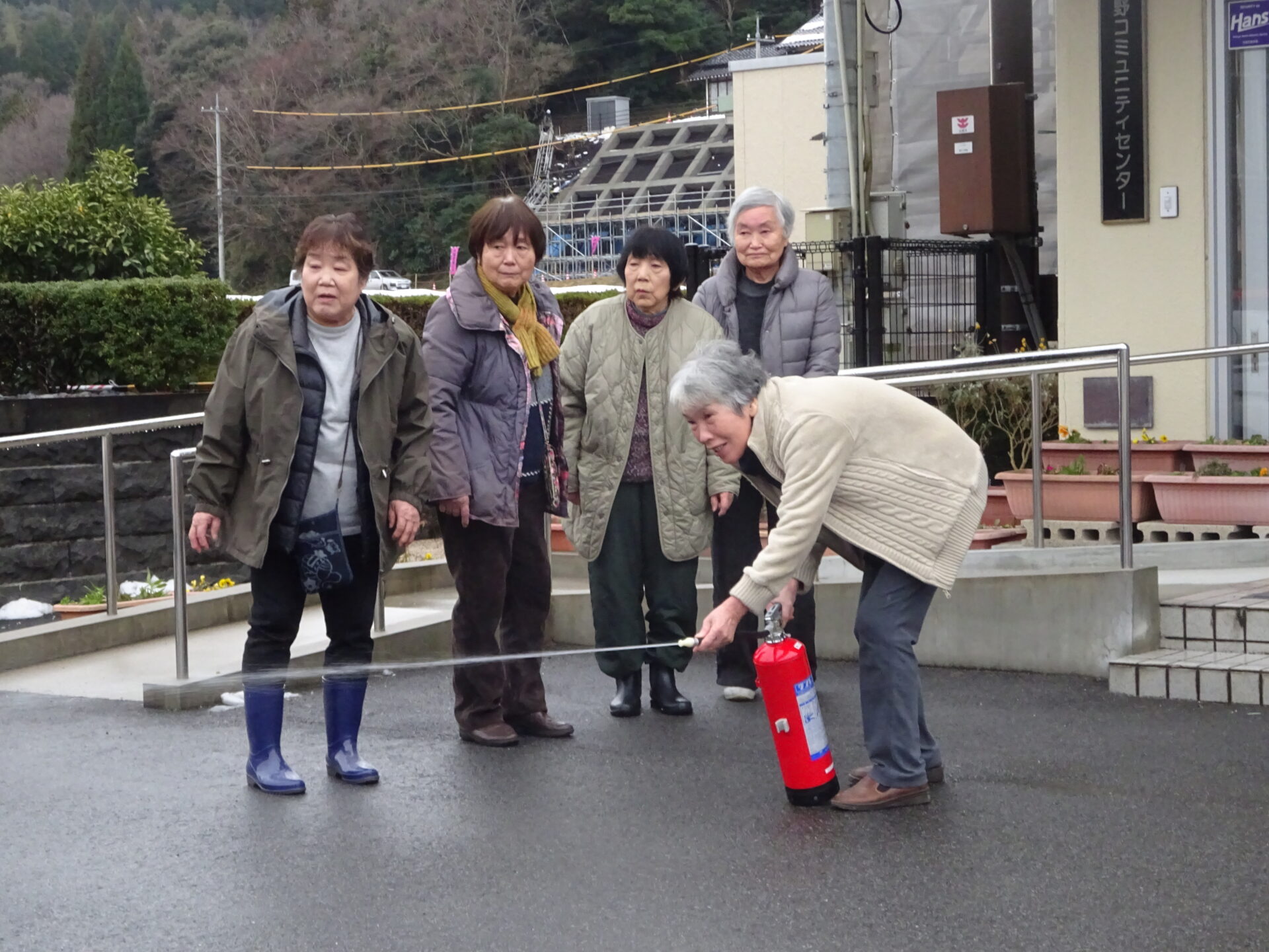 コミセン消防訓練