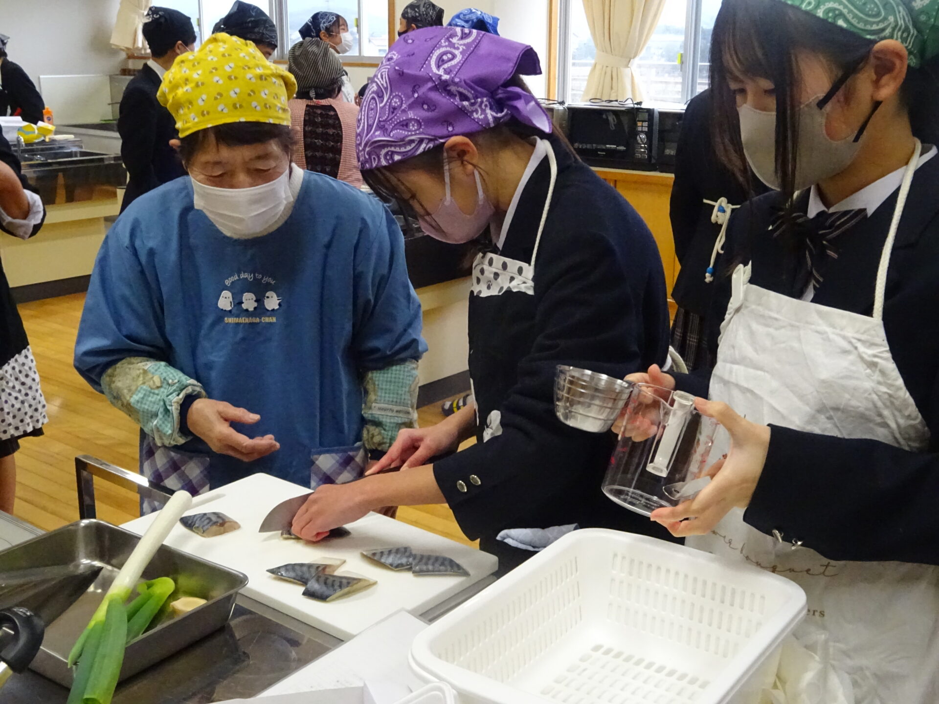 向陽中学校「調理実習」