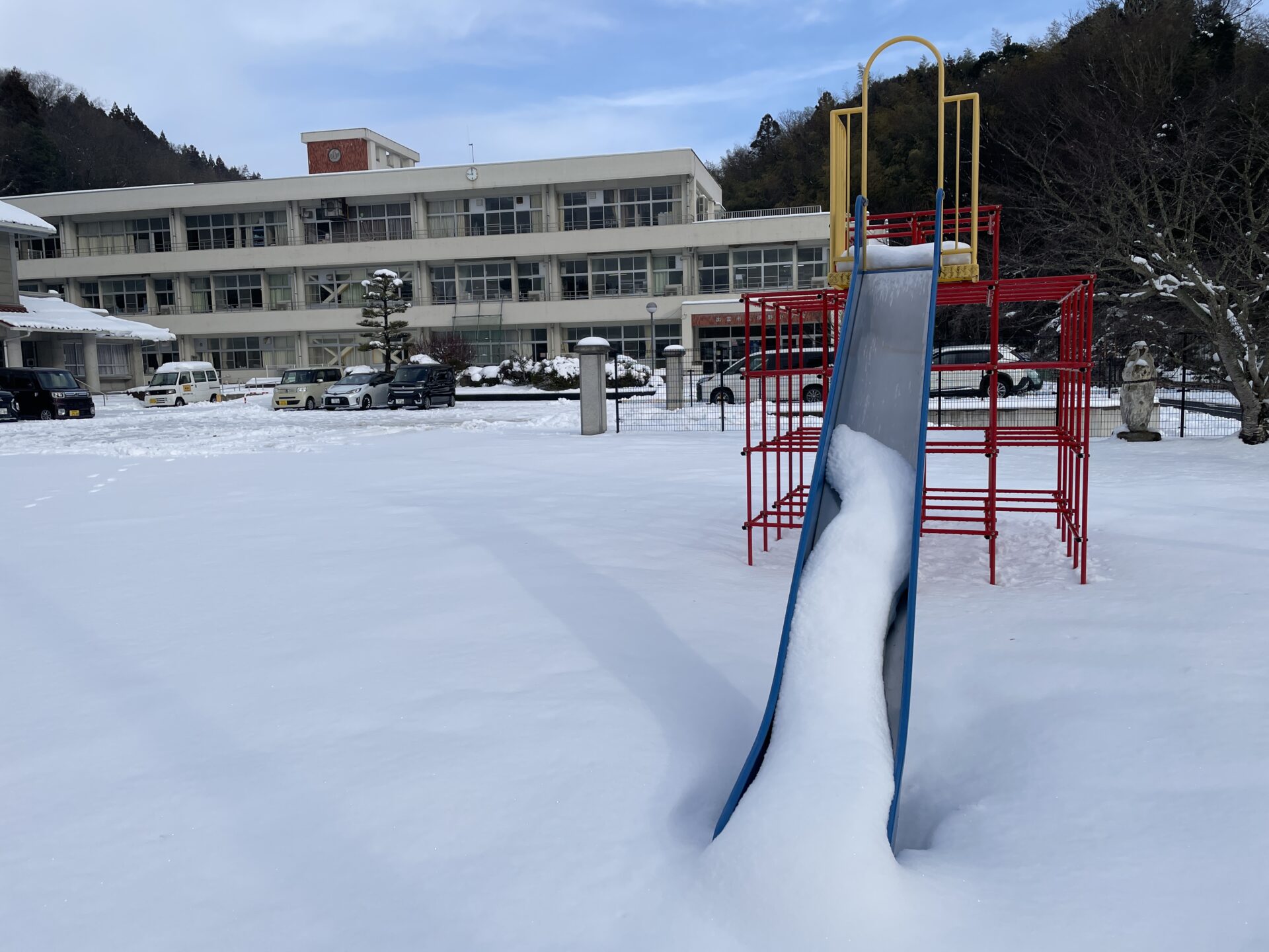 雪が積もりました